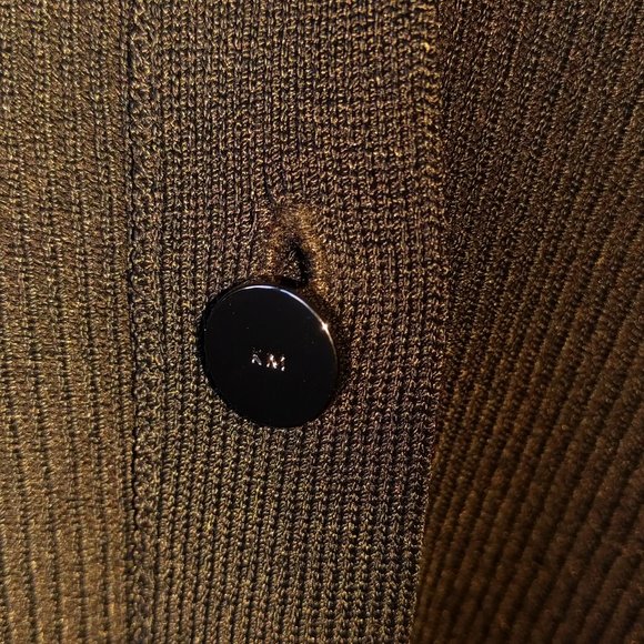 Karen Millen Ribbed Cardigan Sparkling Silver and Black size S - Picture 6 of 7